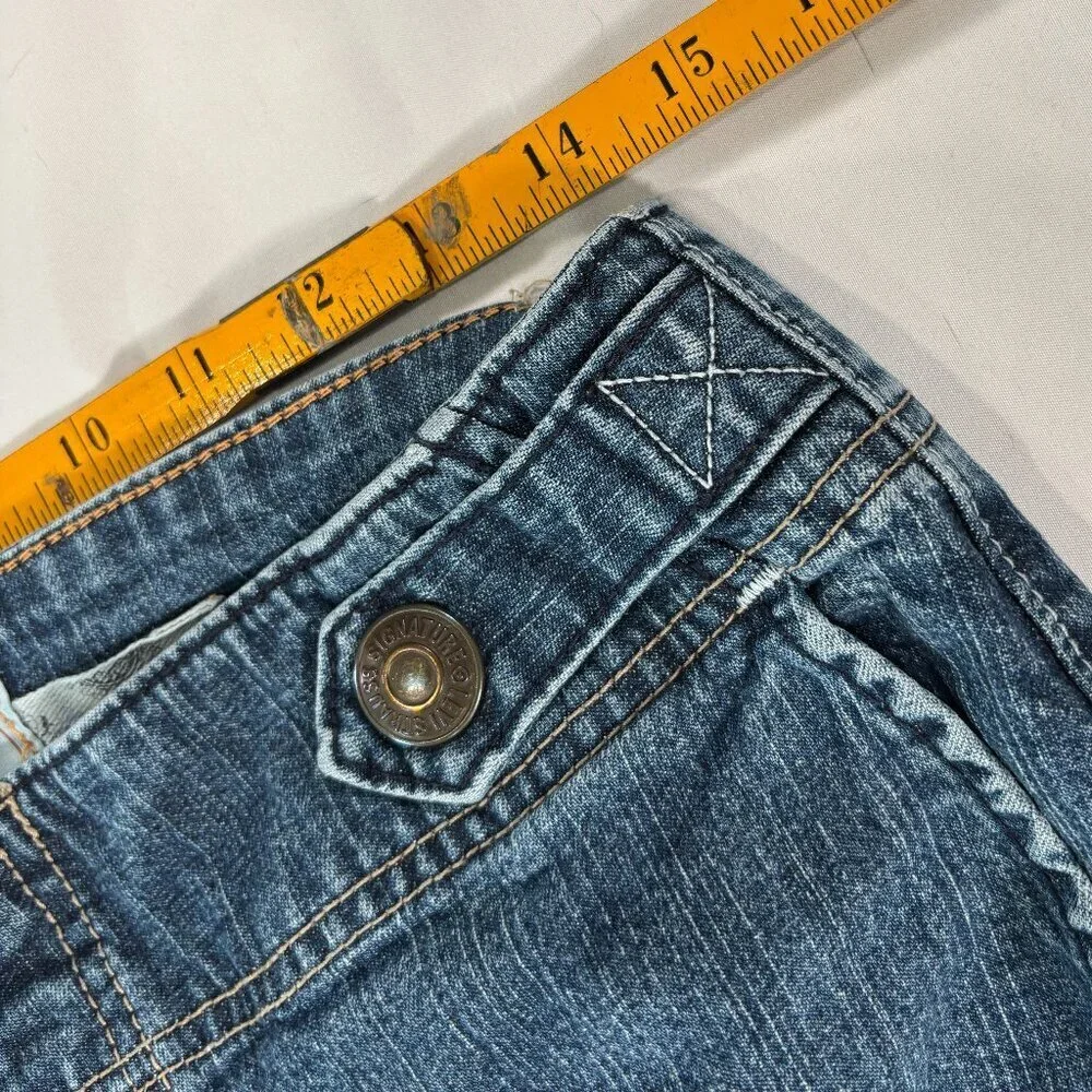 Signature Levi Strauss Denim Jean Capris Size Misses 10   Lot A